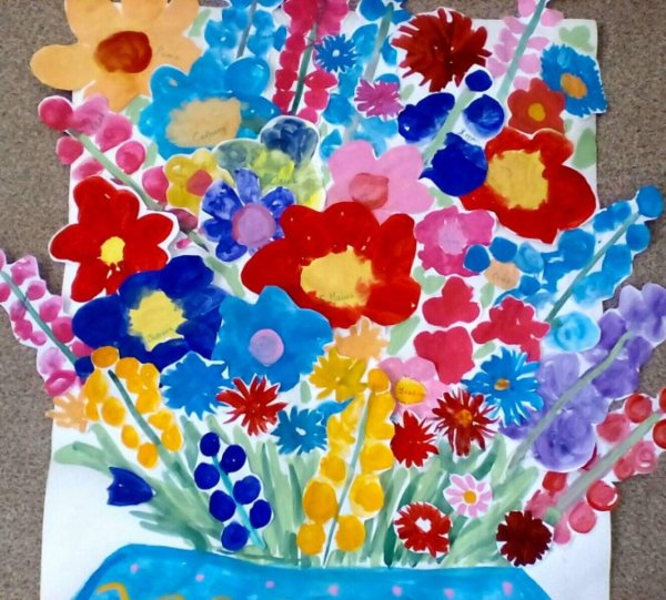 Коллективная поделка с детьми