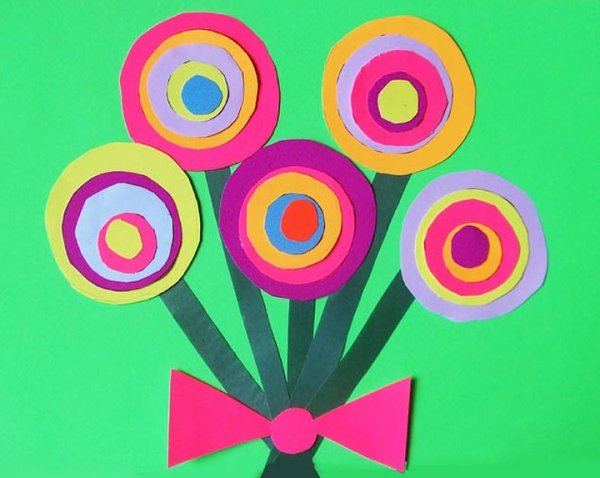 Аппликация цветов