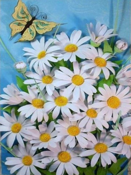 Аппликация Ромашка