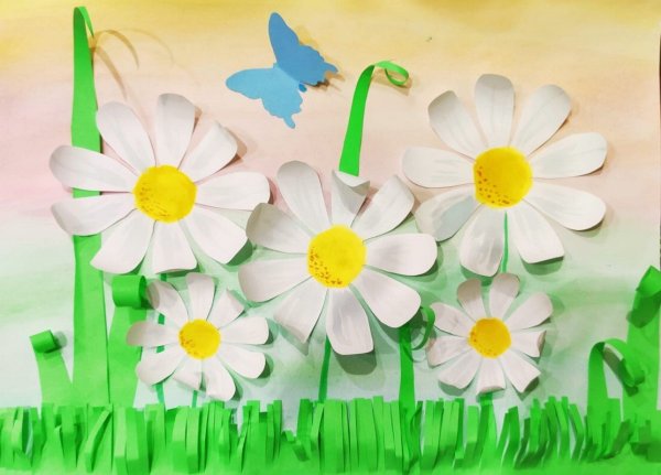 Аппликация на тему лето