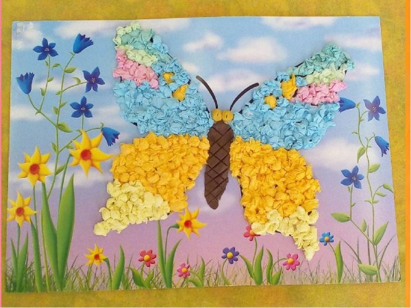 Аппликация лето старшая группа