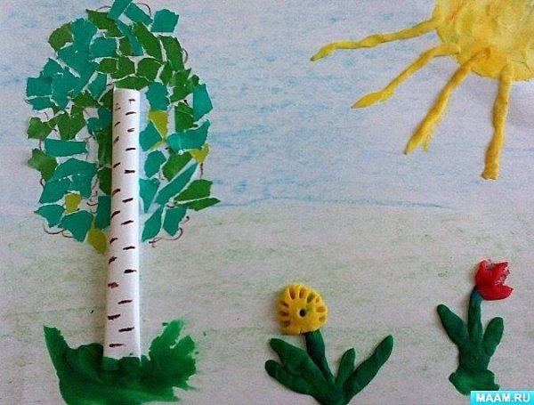 Аппликация Весна