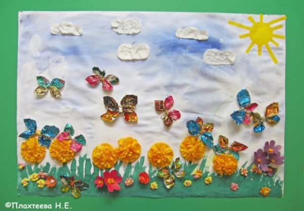 Коллективные работы детей в детском саду