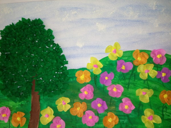 Коллективная поделка тема лето