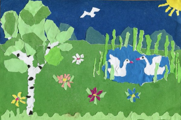 Пейзажная аппликация