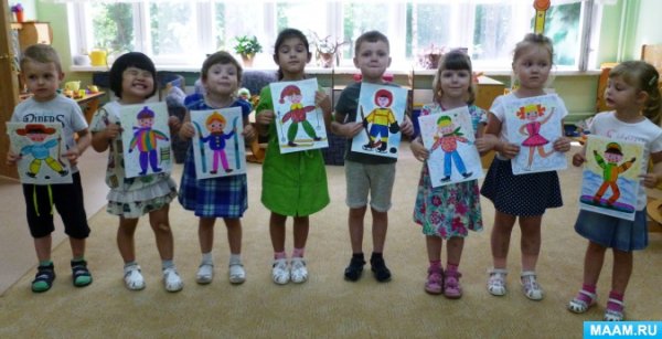 Рисование спорт средняя группа