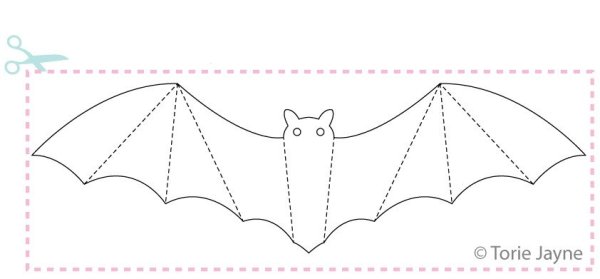 Лекало крыльев летучей мыши