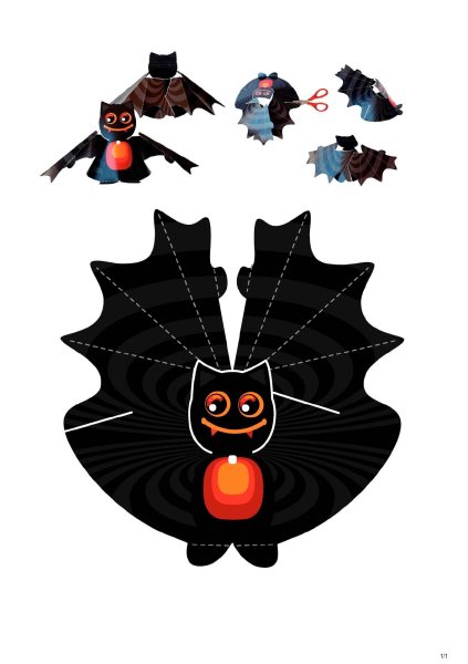 Аппликация для Хэллоуина