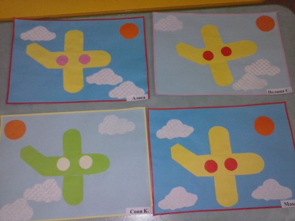 Самолеты. Аппликация