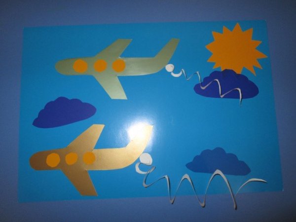 Самолеты. Аппликация