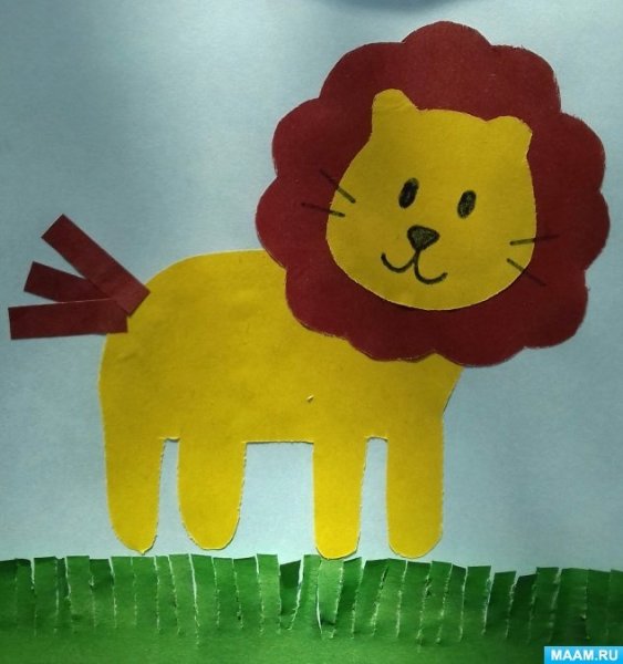 Аппликация Львенок
