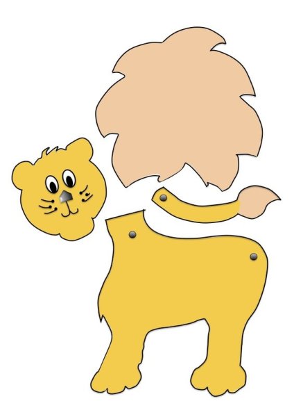 «Аппликация для малышей. Лев»