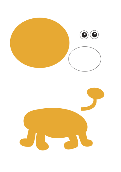 Аппликация Львенок