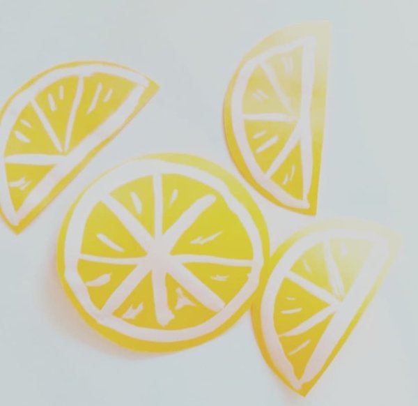 Аппликация лимонад со льдом