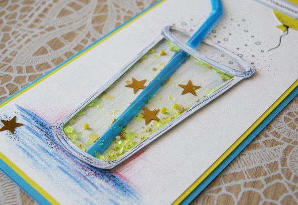 Поделка из бумаги стакан с лимонадом