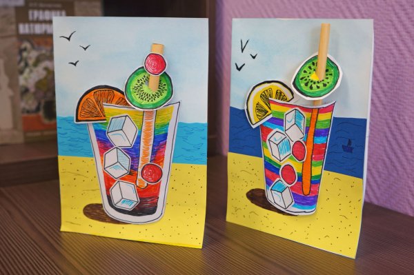 Поделка летний коктейль