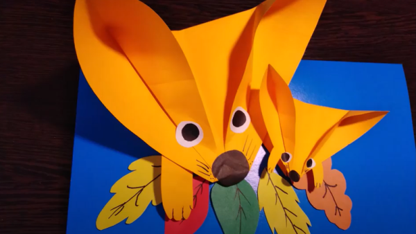 Объемная аппликация лиса