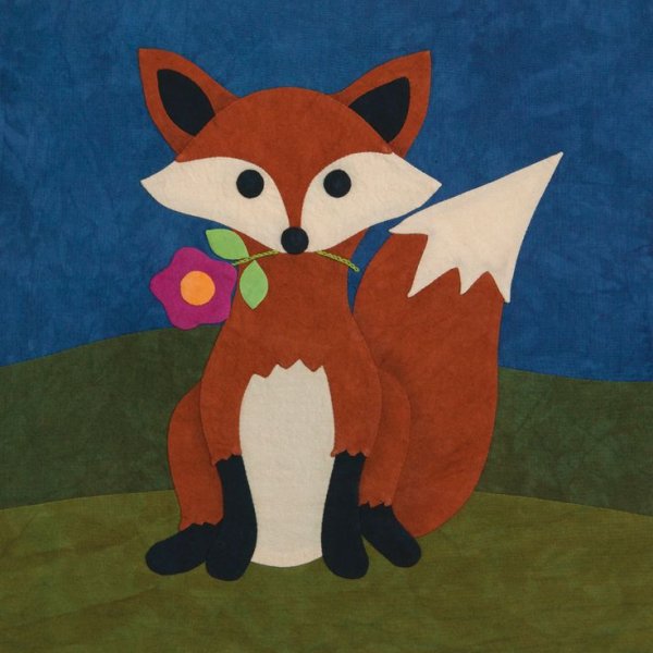 Объемная аппликация лиса