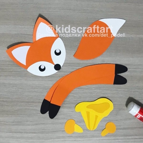 Аппликация Лисичка