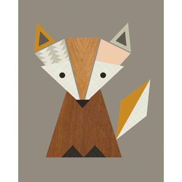 Животное из треугольников аппликация