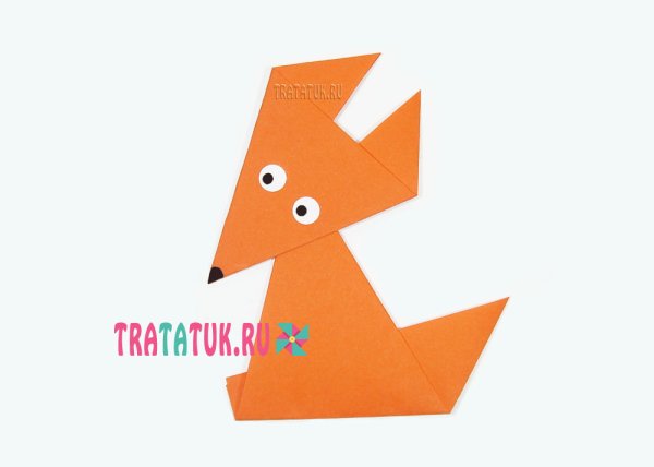 Оригами Лисенок