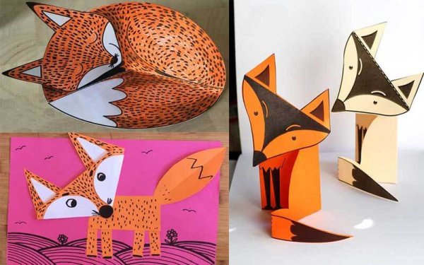 Лиса из картона