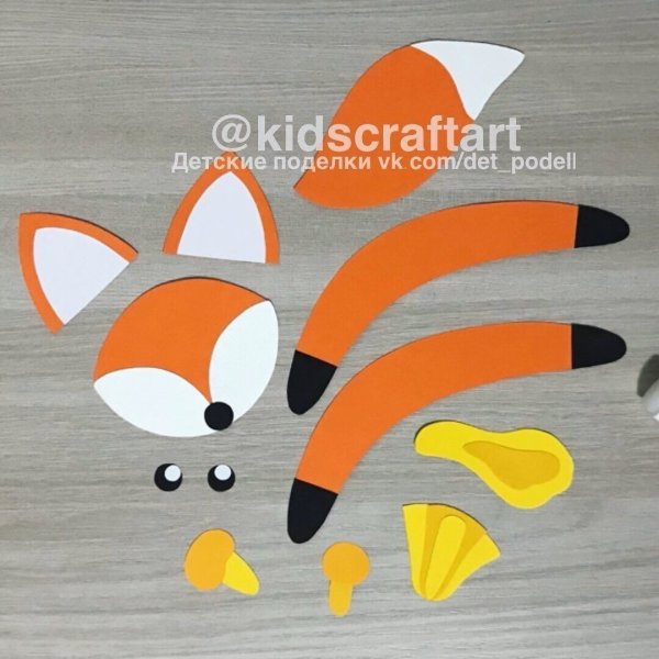 Лисичка поделка для детей