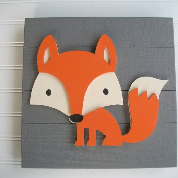 Аппликация Лисичка