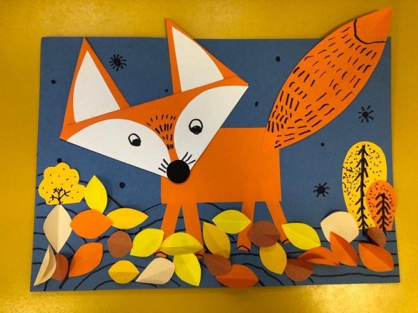 Аппликация Лисичка