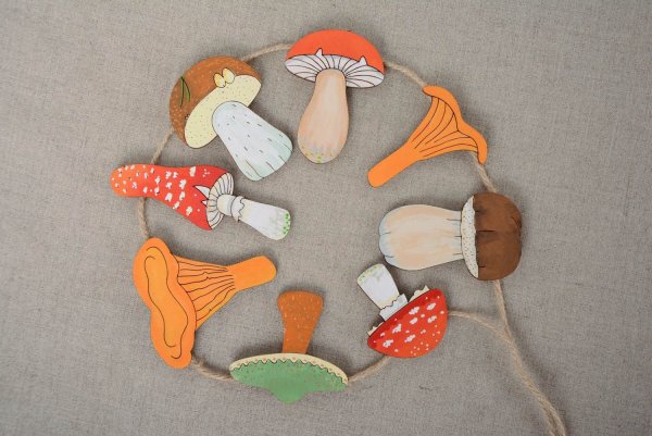 Грибы из фетра своими руками