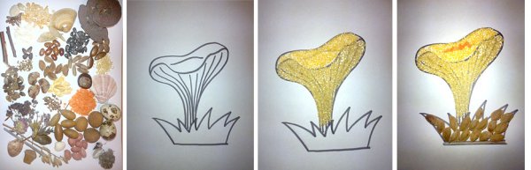 Поделка гриб Лисичка