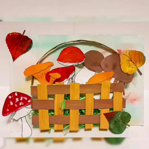 Аппликация грибы