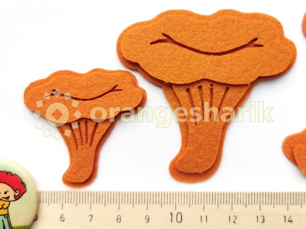 Мелкие детали из фетра