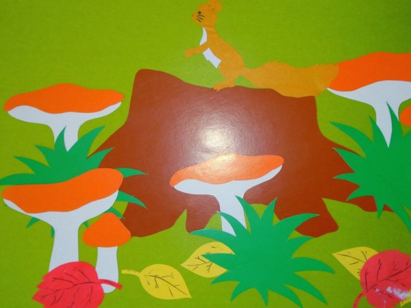 Аппликация грибы