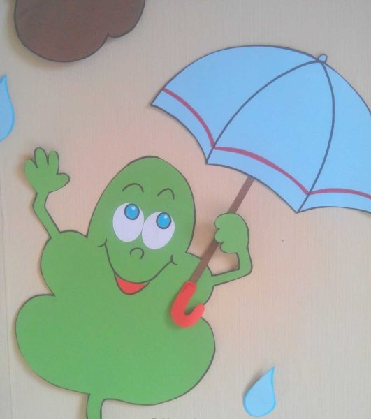 Зонтик шаблон для аппликации