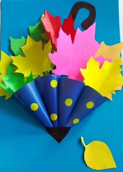 Зонт аппликация объемная