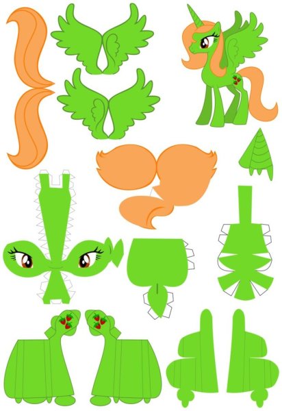 Поделки из бумаги пони