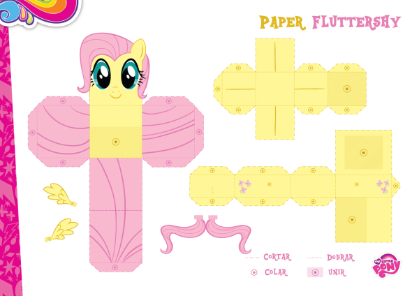 Объемные пони из бумаги