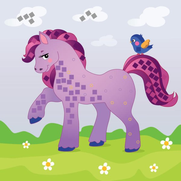 Аппликации для детей поняшки