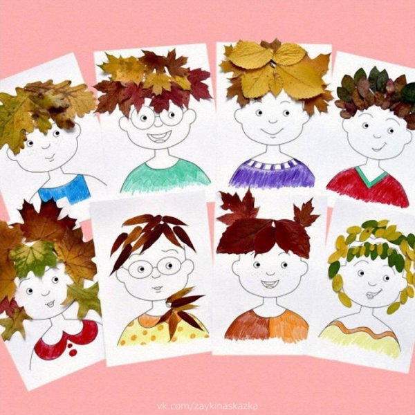 Аппликация портрет для дошкольников