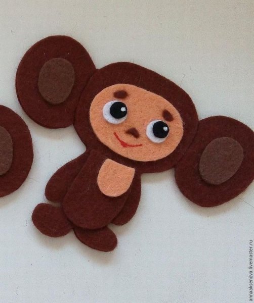 Чебурашка из ткани