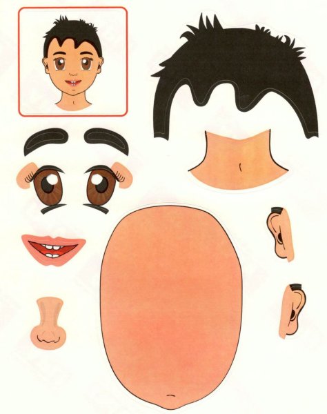 Собери лицо для детей