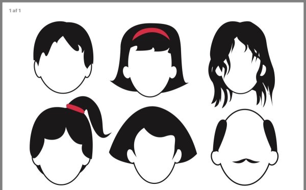 Лицо шаблон для рисования