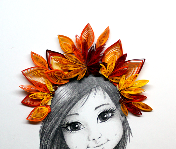 Девочкаосень подделка