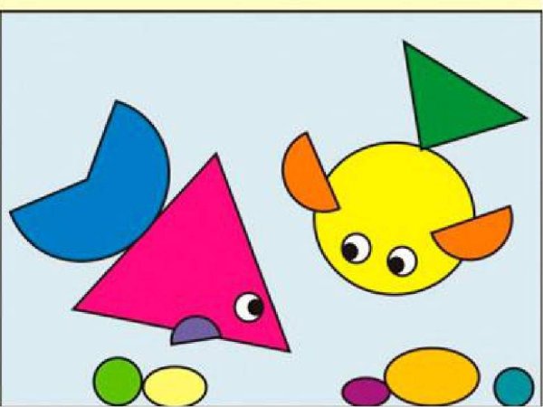 Фигурки из геометрических фигур