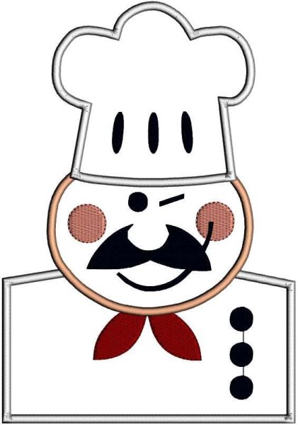 Аппликация повар в старшей группе