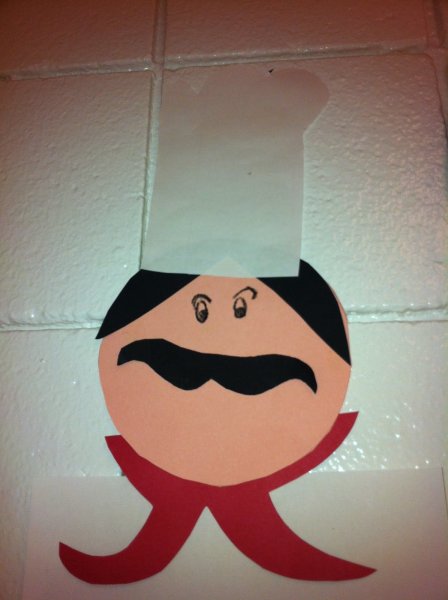 Аппликация на тему повар