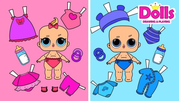 Куклы ЛОЛ С одеждой для вырезания