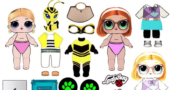 Куклы ЛОЛ С одеждой для вырезания