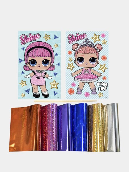 Аппликация из фольги ЛОЛ видеоурок